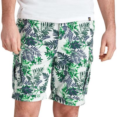 Multi coloured tropical vibe shorts